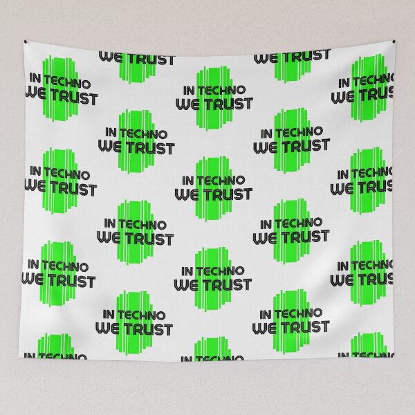 Item preview, In Techno We Trust Green2 designed and sold by amoura-mauk.