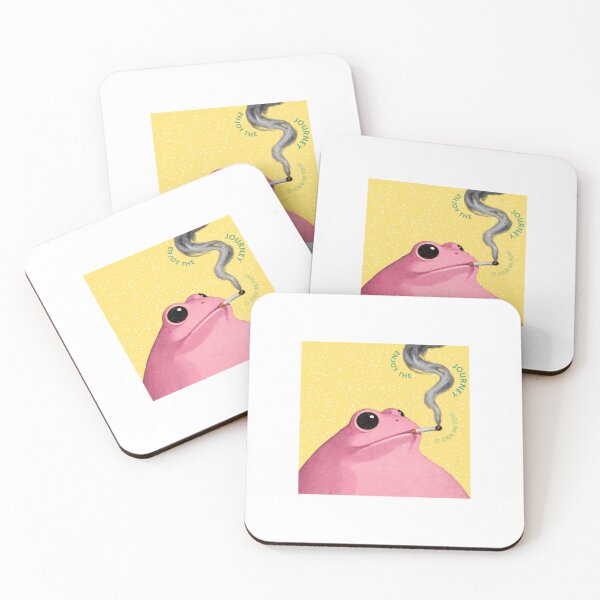 Item preview, Enjoy the Journey Frog – Cute Inspirational Frog designed and sold by Rooted & Co.