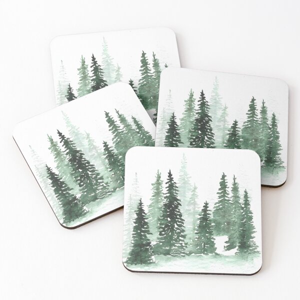 Item preview, Misty Pine Trees designed and sold by Beaver Detail.