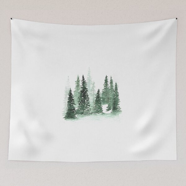 Item preview, Misty Pine Trees designed and sold by Beaver Detail.