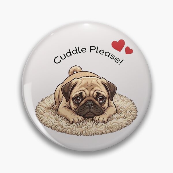 Item preview, Cute Pug Puppy Cuddle Please designed and sold by The-NOKU-Co.