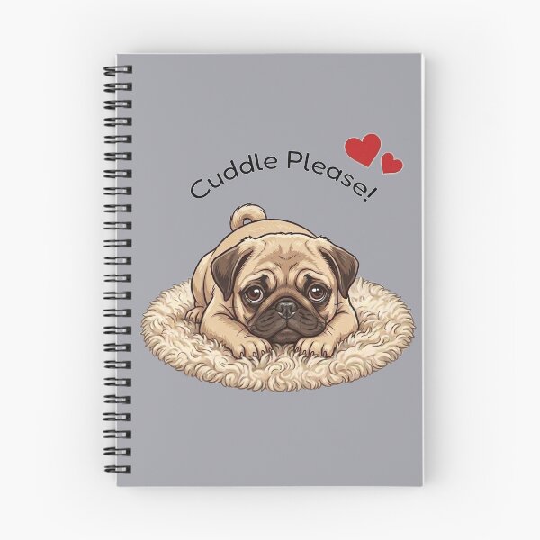 Item preview, Cute Pug Puppy Cuddle Please designed and sold by The-NOKU-Co.