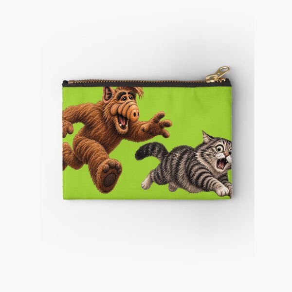Item preview, Chasing Cat Sticker – Funny Retro TV Fan Art 80s 90s designed and sold by Felixuss.