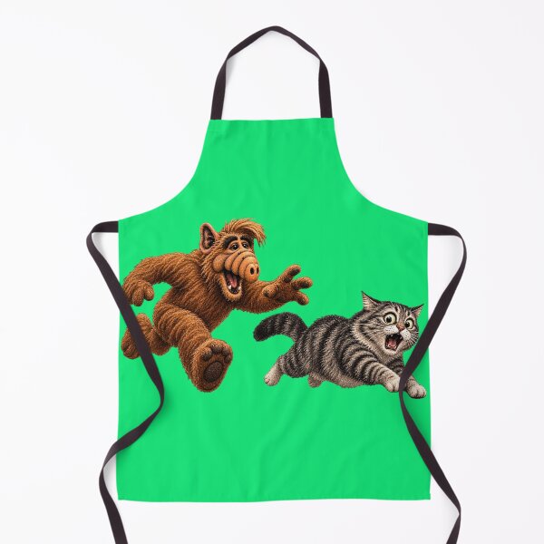 Item preview, Chasing Cat Sticker – Funny Retro TV Fan Art 80s 90s designed and sold by Felixuss.