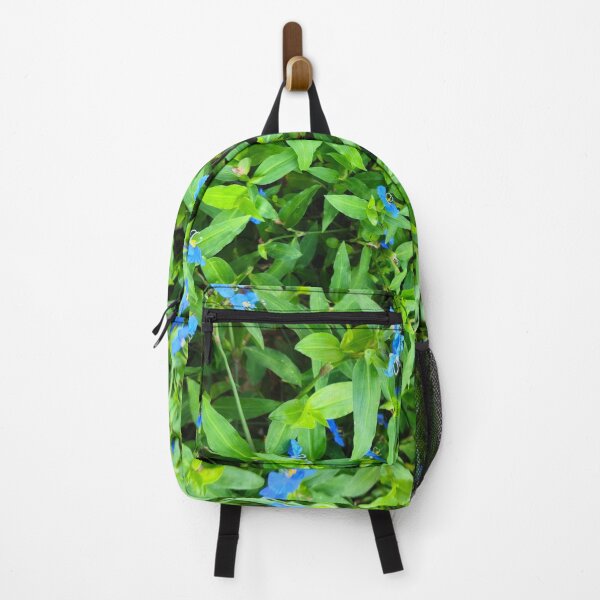 Item preview, Vibrant Blue Commelina Flowers on Green Foliage designed and sold by Yanshuf.