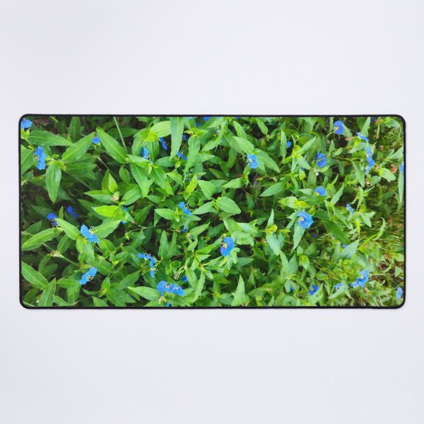 Item preview, Vibrant Blue Commelina Flowers on Green Foliage designed and sold by Yanshuf.
