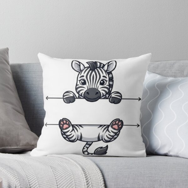 Item preview, Cute Baby Zebra Split Monogram designed and sold by PetalsPaws.