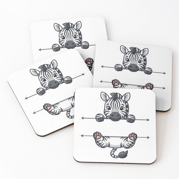 Item preview, Cute Baby Zebra Split Monogram designed and sold by PetalsPaws.