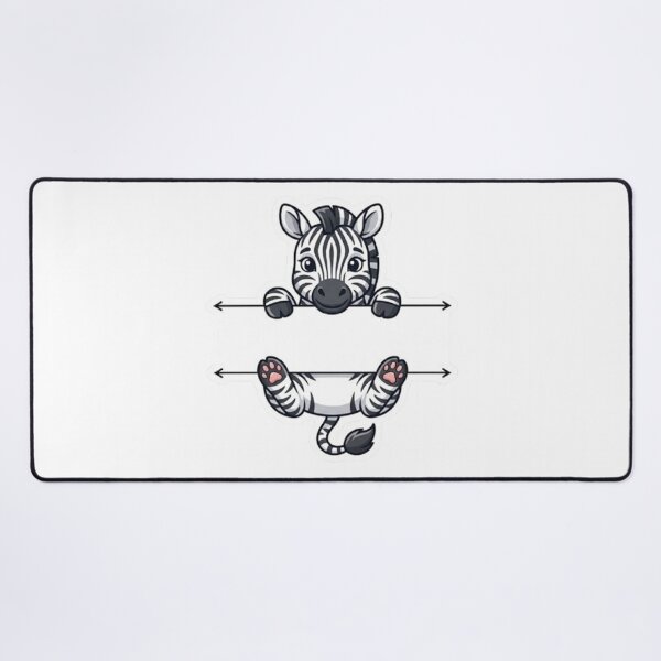 Item preview, Cute Baby Zebra Split Monogram designed and sold by PetalsPaws.