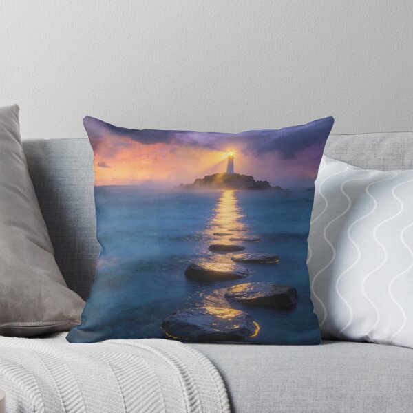 Item preview, The Light Ahead - Path to Hope & Guidance Lighthouse designed and sold by OksArtStudio.