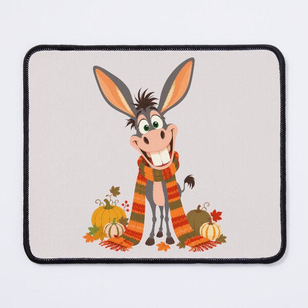 Item preview, Autumn donkey with pumpkins designed and sold by Karaburmagirl.