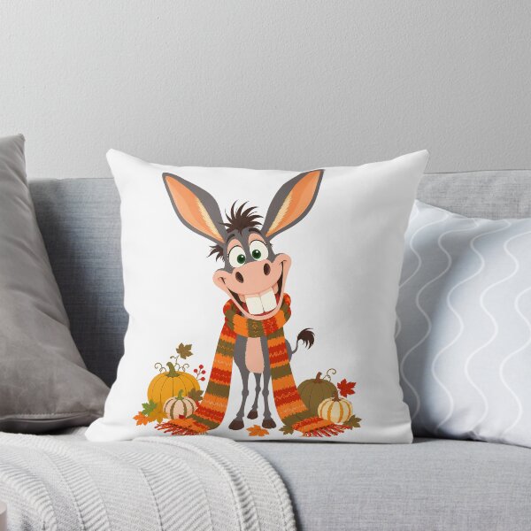 Item preview, Autumn donkey with pumpkins designed and sold by Karaburmagirl.