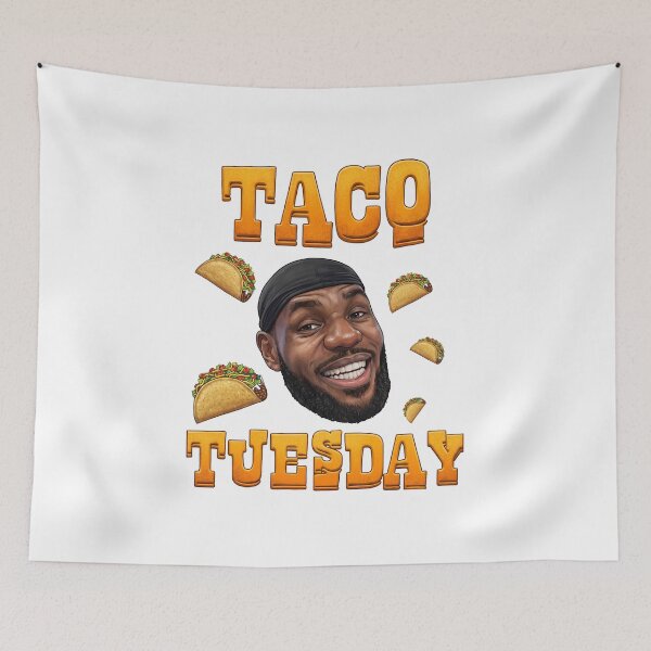Item preview, LeBron James Taco Tuesday Vector Illustration Fan Art designed and sold by InGame Basketball.