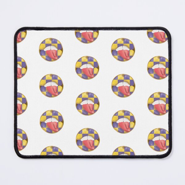 Item preview, Rebel Lips Pop Art – blocks purple yellow pink tongue designed and sold by GoldenRebels.