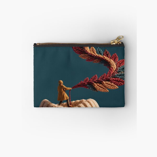 Item preview, Unraveling Autumn Knit Leaf Thread Art designed and sold by Fun2Fentastic.