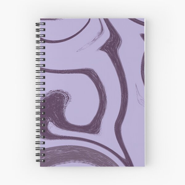 Aperçu de l'œuvre Abstract Lavender Swirls - Muted Purple Liquid Marble Pattern créée et vendue par CaramelCo.