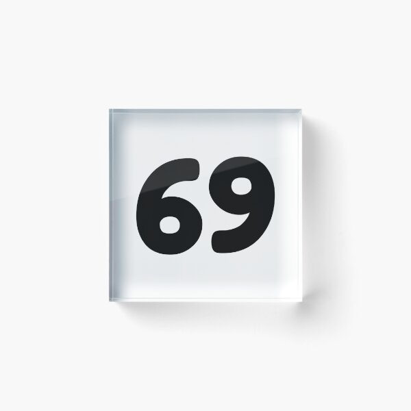 Item preview, 69 Number Typography | Bold Minimalist Number Design designed and sold by UrbanEchoHub.