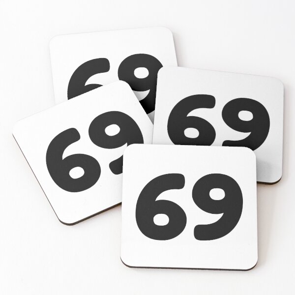 Item preview, 69 Number Typography | Bold Minimalist Number Design designed and sold by UrbanEchoHub.