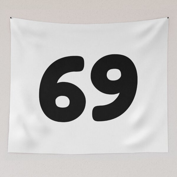 Item preview, 69 Number Typography | Bold Minimalist Number Design designed and sold by UrbanEchoHub.