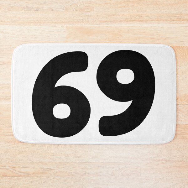 Item preview, 69 Number Typography | Bold Minimalist Number Design designed and sold by UrbanEchoHub.