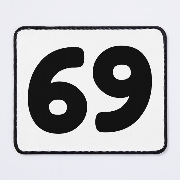 Item preview, 69 Number Typography | Bold Minimalist Number Design designed and sold by UrbanEchoHub.