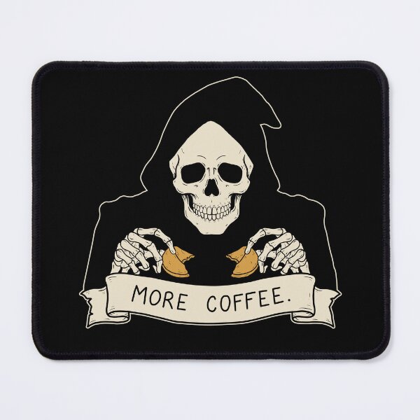 Item preview, Coffee Skeleton Fortune Cookie – More Coffee designed and sold by SakuraHaven.