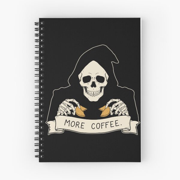 Item preview, Coffee Skeleton Fortune Cookie – More Coffee designed and sold by SakuraHaven.