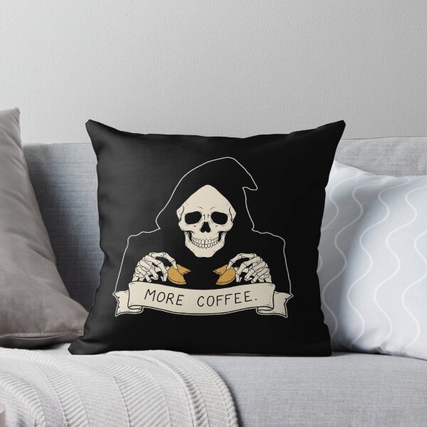 Item preview, Coffee Skeleton Fortune Cookie – More Coffee designed and sold by SakuraHaven.
