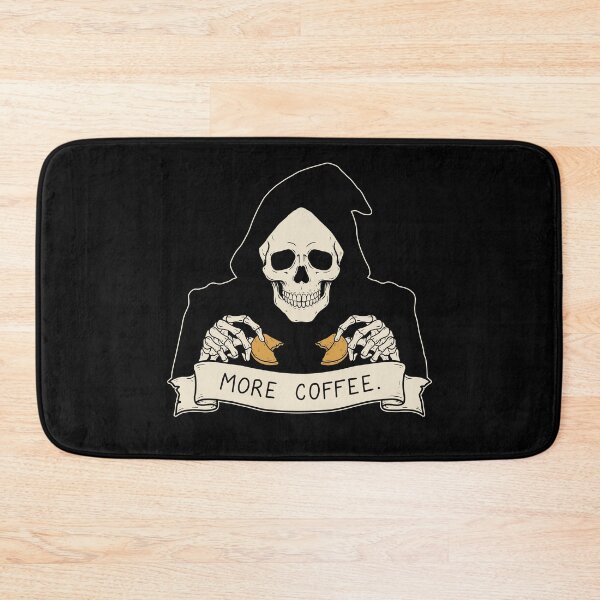 Item preview, Coffee Skeleton Fortune Cookie – More Coffee designed and sold by SakuraHaven.