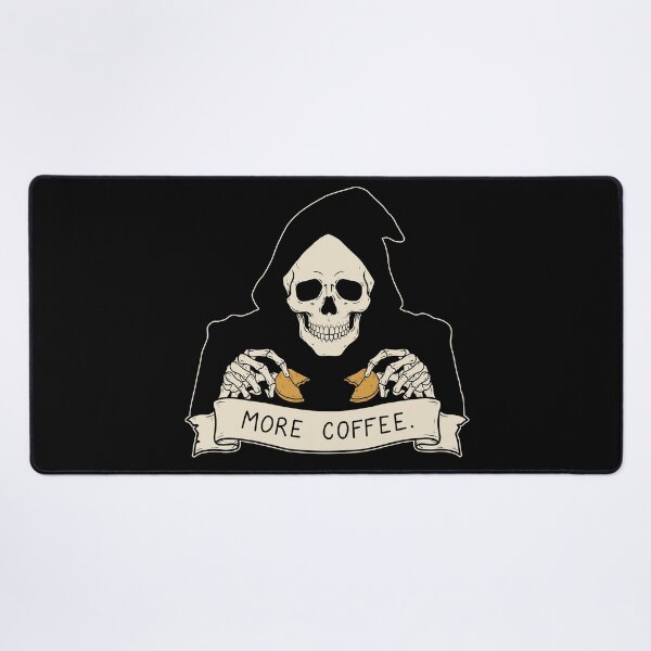 Item preview, Coffee Skeleton Fortune Cookie – More Coffee designed and sold by SakuraHaven.