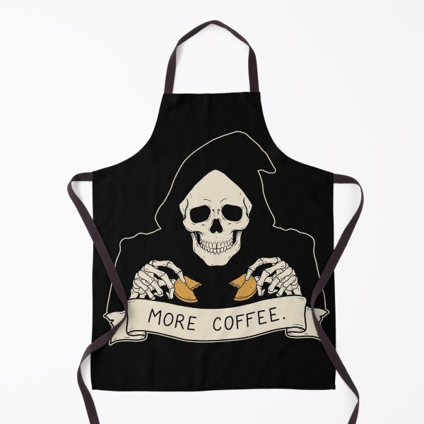 Item preview, Coffee Skeleton Fortune Cookie – More Coffee designed and sold by SakuraHaven.