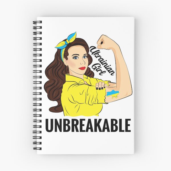Item preview, Ukrainian Women Girl Unbreakable Ukraine Flag designed and sold by ZNOVANNA.