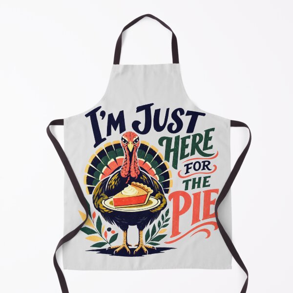 Item preview, Just Here for the Pie Funny Vintage Thanksgiving designed and sold by MagicTheDog.