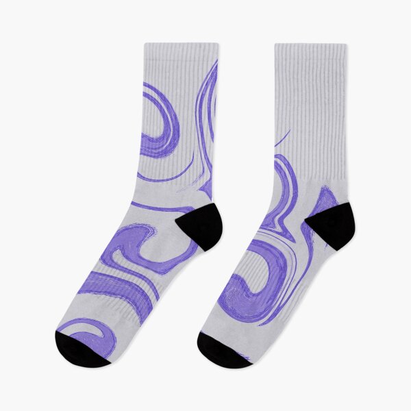 Item preview, Abstract Violet Swirls - Pastel Purple Liquid Marble Fluid Pattern designed and sold by CaramelCo.