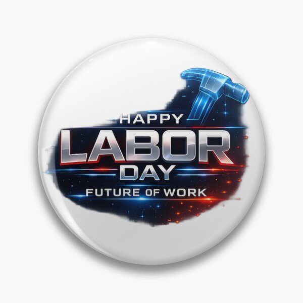 Item preview, The Future of Work – Futuristic neon graphic for Labor Day designed and sold by Nela-&-Lena.
