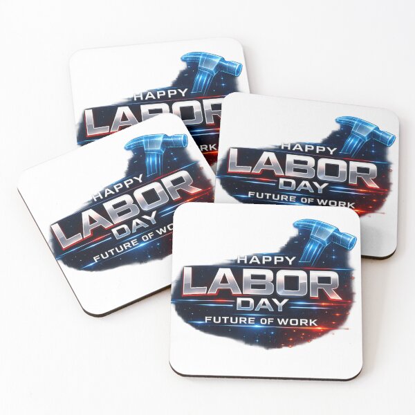 Item preview, The Future of Work – Futuristic neon graphic for Labor Day designed and sold by Nela-&-Lena.