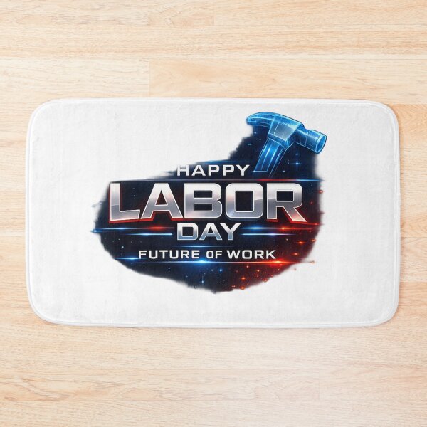 Item preview, The Future of Work – Futuristic neon graphic for Labor Day designed and sold by Nela-&-Lena.