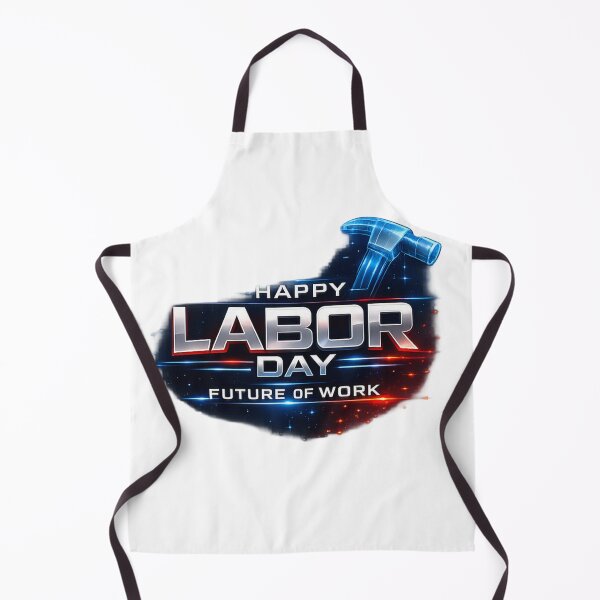 Item preview, The Future of Work – Futuristic neon graphic for Labor Day designed and sold by Nela-&-Lena.