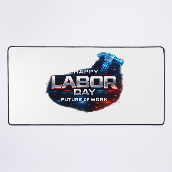 Item preview, The Future of Work – Futuristic neon graphic for Labor Day designed and sold by Nela-&-Lena.