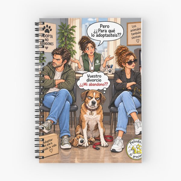Item preview, Divorce does not mean animal abandonment designed and sold by Peludos, Sí gracias.