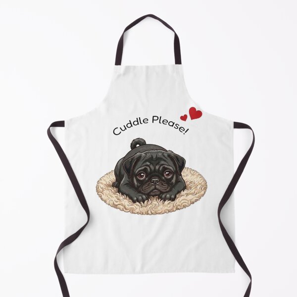 Item preview, Cute Black Pug Cuddle Please designed and sold by The-NOKU-Co.
