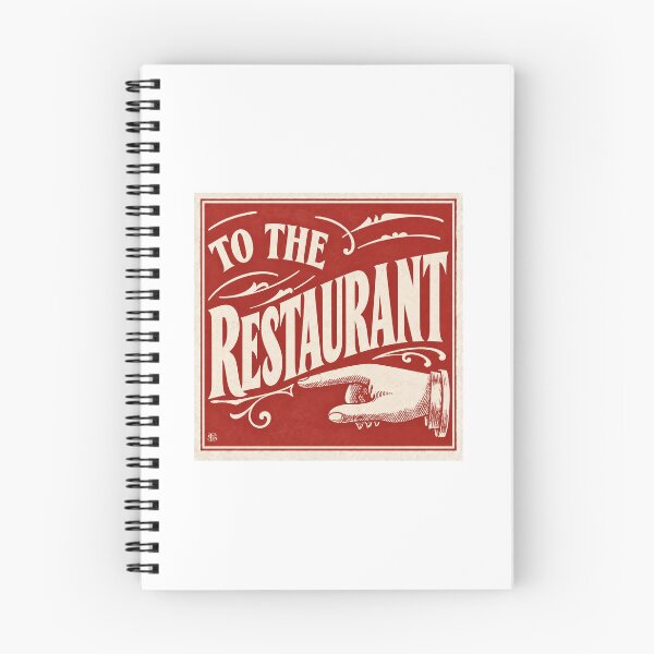 Item preview, "To The Restaurant" Vintage Advertising Sign designed and sold by smallbatchstudio.