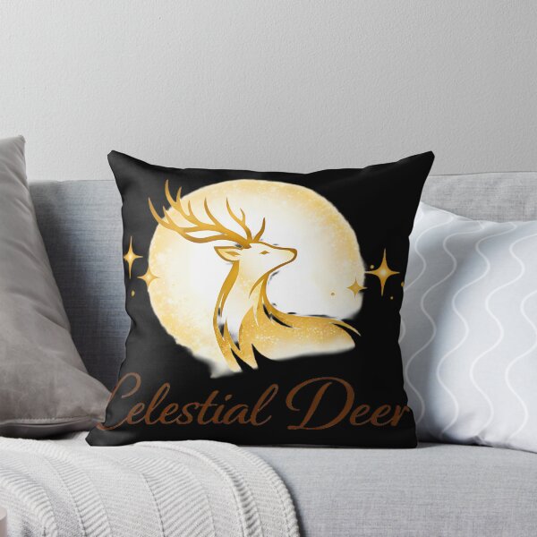 Item preview, Celestial Deer Golden Magic Boho Gold designed and sold by BohoMysticArt.