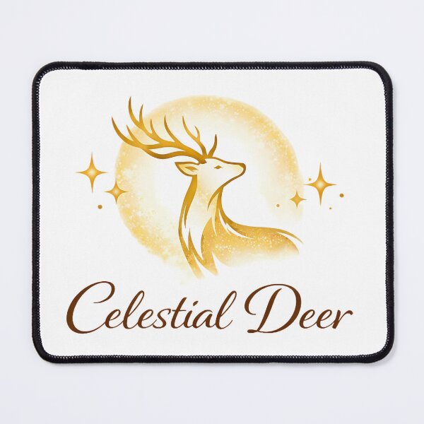 Item preview, Celestial Deer Golden Magic Boho Gold designed and sold by BohoMysticArt.