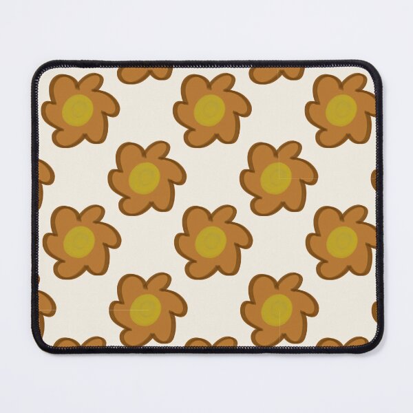 Item preview, 70s Retro Daisy Pattern Scandi Folk - Mustard Yellow Ocher designed and sold by CaramelCo.
