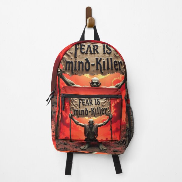 Item preview, Fear Is Mind-Killer Quote Dark Fantasy Illustration designed and sold by Marcu Ioachim.