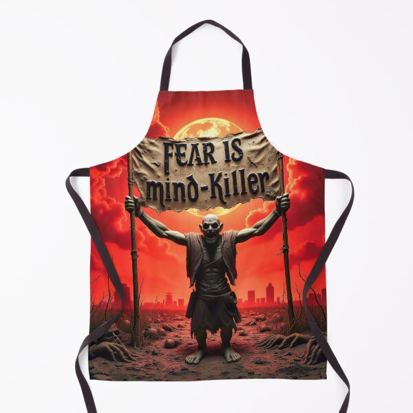 Item preview, Fear Is Mind-Killer Quote Dark Fantasy Illustration designed and sold by Marcu Ioachim.