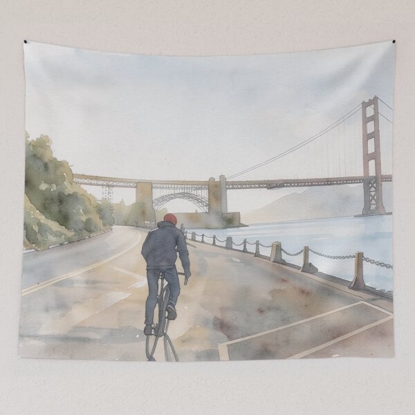 Item preview, Cycling Toward the Golden Gate designed and sold by RdeB.