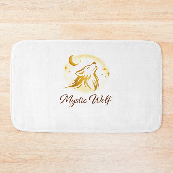 Item preview, Mystic Wolf Golden Celestial Boho Gold designed and sold by BohoMysticArt.