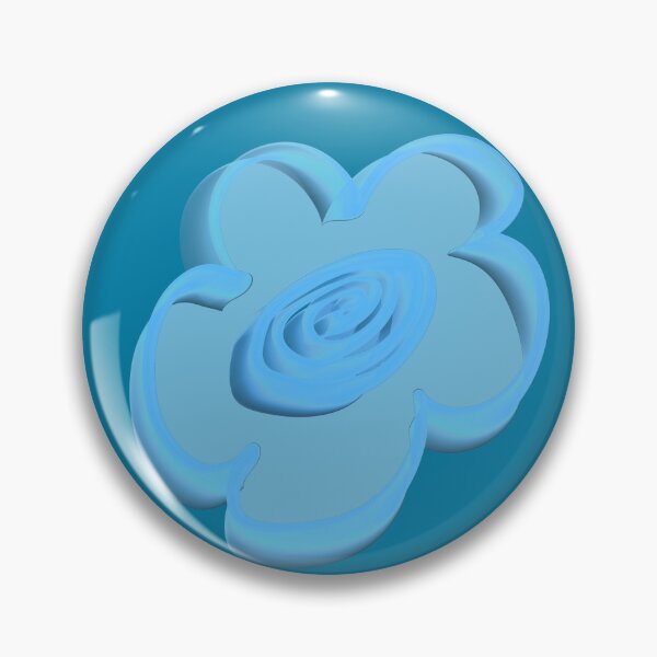Item preview, Soft Powder Blue Daisy Pattern on Steel Blue designed and sold by CaramelCo.